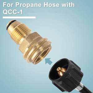 Адаптер для пропанового баллона WSD WHB-YK05 POL QCC1, цельная латунь, клапан для баллона на 100 фунтов, желтая кованая окраска, стандарт США, 1 год гарантии - Product Image 4