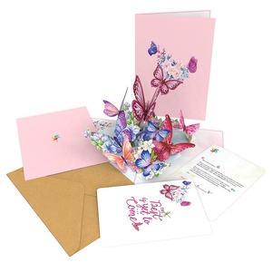 3D Flower Butterfly Birthday Card for Valentines Day, Anniversary, <strong>Thinking</strong> of <strong>You</strong>, All Occasions. - Product Image 6