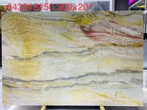 Losas de cuarcita <span class=keywords><strong>Atacama</strong></span> Giallo Surreal con diseño de libro, baldosas para pared y suelo, encimeras pulidas California Sunset - Product Image 5