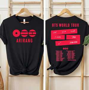 T-shirt OEM ODM Arirang 2026 World Tour B, Merch Arirang Tour, T-shirt <span class=keywords><strong>RM</strong></span> <span class=keywords><strong>Jin</strong></span> Suga JHope Jimin V Jungkook, Cadeau ARMY, Concert Kpop - Product Image 2