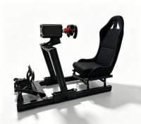 Cockpit de simulateur de course pliable, profil en aluminium 4080, siège de course réglable multi-angles pour Logitech Moza Fanatec
