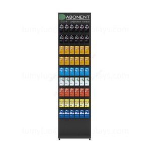 Support de panneau perforé en métal double face avec crochets, étagère au sol pour l'organisation des cartes SIM et des petits accessoires mobiles, présentoir de vente au détail - Product Image 3
