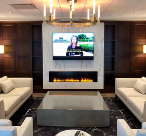 <span class=keywords><strong>Chimenea</strong></span> eléctrica de control inteligente hecha en China, <span class=keywords><strong>chimenea</strong></span> de vapor de <span class=keywords><strong>fuego</strong></span> de vapor de agua 3D para debajo de la TV de 2000mm - Product Image 2