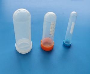 Tubo de centrífugo de fundo redondo, plástico com tampa de parafuso para laboratório 10 15 25 50 100 120ml - Product Image 2