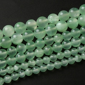 2025 Hot Selling Natural Light Green Persian Jade 6-10mm <strong>Beads</strong> <strong>Emerald</strong> Green Chalcedony Corn Topaz Bracelet Necklace Accessories - Product Image 6