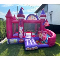 Château gonflable princesse à bas prix, combo de château gonflable, château gonflable avec toboggan pour location de fête