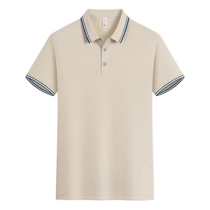 Polo Shirt Short Sleeve Solid Color Polyester Unisex Workwear Daily Wear - Product Image 1