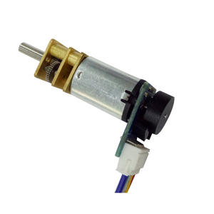 Moteur miniature N20 à courant continu avec boîte de vitesses, 6V, aimant permanent, fixation à bride et encodeur à effet Hall - Product Image 4