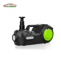 Cric électrique portable de haute qualité 5T 12V DC, facile à transporter, 3 en 1 : cric électrique, pompe à air, lumière LED, outils de réparation automobile