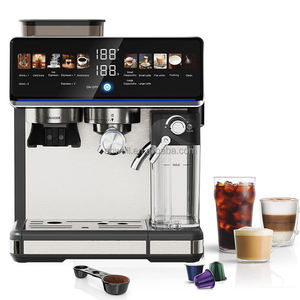 Machine à expresso Anwell Smart 20 bars avec moulin intégré et réservoir à lait, programmable pour cappuccino et latte, avec filtre à capsules et dosettes <span class=keywords><strong>ESE</strong></span> - Product Image 1