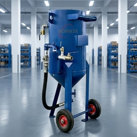 Machine de sablage à sec mobile haute pression pour l'élimination de la rouille, avec réservoir, sablage manuel, polissage, capacité 100L, haute efficacité