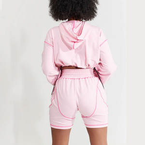 ชุดเซ็ตเสื้อฮู้ดและกางเกงจ็อกเกอร์ผ้าฟลีซคอตตอน 100% สไตล์สตรีทแวร์สำหรับฤดูหนาว พร้อมโลโก้สั่งทำพิเศษ - Product Image 3