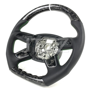 Para <span class=keywords><strong>Audi</strong></span> A3 A4 A6 C7 <span class=keywords><strong>2012</strong></span> 213 2014 2015 2016 volante de fibra de carbono forjado actualización <span class=keywords><strong>interior</strong></span> del coche - Product Image 2