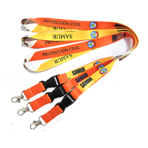 Professional Adjustable Nylon-Textured Polyester Promotional Lanyards Durable Breakaway Clasp for Student ID & Conference Passes