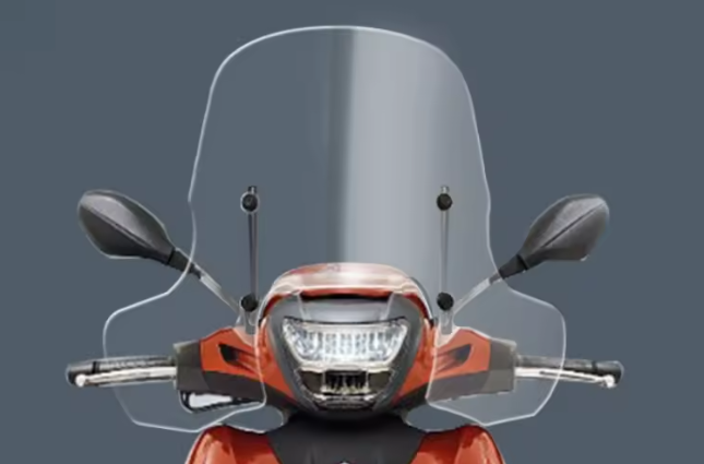 Lampada trasparente su vetro importato da 40 cm, modello realizzato a mano con spessore di 4,2 mm