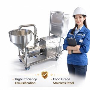 Pompe émulsifiante homogénéisatrice à cisaillement élevé en ligne à trois étages pour applications alimentaires – Pompes émulsifiantes sanitaires à trois étages - Product Image 1