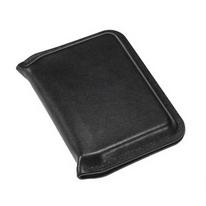 WRIZA Porte-cartes en cuir véritable de 5 pouces, design fin et durable avec finition texturée, portefeuille compact pour hommes et femmes, professionnel - Product Image 2