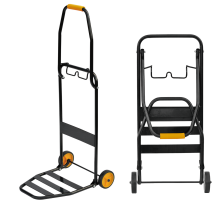รถเข็นเหล็กพับได้แบบพกพา 2 ล้อ สำหรับช็อปปิ้งและจัดเก็บ - Product Image 4