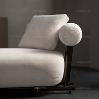 Canapé en tissu, canapé simple contemporain blanc, de haute qualité, mobilier de salon, nouveau modèle, moderne