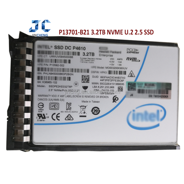P13701-B21 3.2TB 2.5in NVME U.2 SSD - Enterprise Server Solid State Drive
