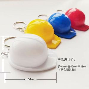 Custom Logo LED Safety Helmet Mini Hard Hat <b>Bottle</b> Opener Plastic Keychain with <b>Light</b> Keychains - Product Image 3