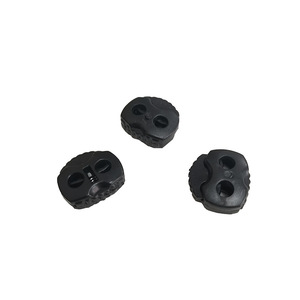 Juke Plastic Cord Buckle Double Hole <b>Spring</b> <b>Clip</b> Buckle For Bags And Apparel Black Durable Eyelet Buttons - Product Image 3