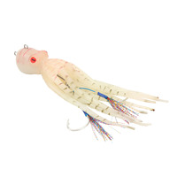 Leurre de pêche artificiel en forme de pieuvre, encre fluorescente 180g, pour la pêche en mer