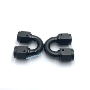 Tùy chỉnh Anodized nhôm thẳng 45 90 180 độ đôi an6-6an xoay nữ bùng Công Đoàn Coupler/khớp nối - Product Image 4