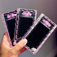 Extensions de cils en gros, plateaux de cils individuels en vison, professionnels, classiques, doux, mats, volume, en cachemire