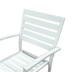 Chaises de salle à manger d'extérieur en aluminium mobilier de jardin pour patio cour loisirs - Product Image 5
