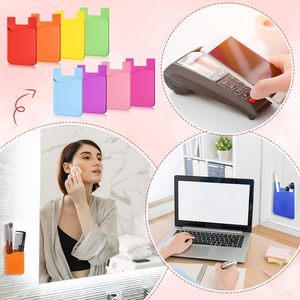 Porta carte in Silicone all'ingrosso della fabbrica compatibile con iPhone personalizzabile Logo Design stampato carta d'identità portafoglio cellulare - Product Image 6