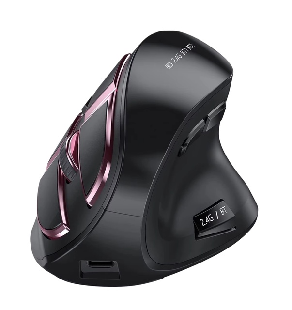 JOMAA 2.4G Dual Vertical Optical Wireless Gaming Mouse for Mac Laptop/Notebook 9 Buttons Rechargeable Right-Handed Ergonomics