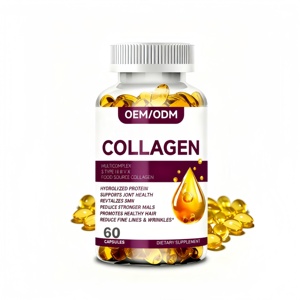 Volwassen Multicollageen Zachte Capsules Supplement Biotine Vitamine C Hyaluronzuur Voor Spieren Gewrichten Voedingssupplementen Softgel - Product Image 1