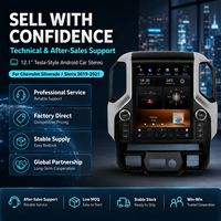 Pasokan Pabrik Stereo Mobil 12.1 Inch Gaya Tesla Android 48EQ Android Auto GPS untuk Chevrolet Silverado / Sierra 2019 2020 2021