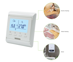 <span class=keywords><strong>Thermostat</strong></span> de chauffage par le sol Rétroéclairage bleu Écran TN Sortie sans potentiel 3A <span class=keywords><strong>Thermostat</strong></span> de chaudière à gaz - Product Image 5