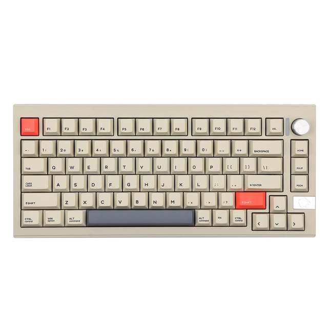 EPOMAKER CIDOO V75 Pro 75% Aluminum Wireless Keyboard 2.4GHz USB-C Poron Dampened PBT Keycaps Knob Office Typing