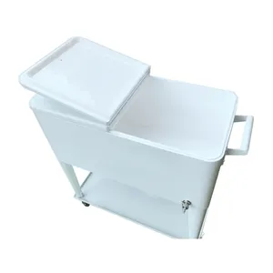 Sonoff — grande boîte rafraîchissante portable 80 caddie, glacière pour Patio, contenant isolé, sur roulettes, pour parc, piscine, boissons, caddie