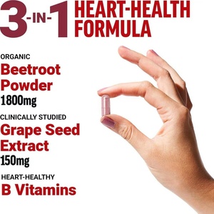 Cápsulas de Raíz de Remolacha Pura Total Beets 1800mg con Polvo Orgánico, Favorece la Circulación Sanguínea Saludable, Suplemento Dietético - Product Image 2