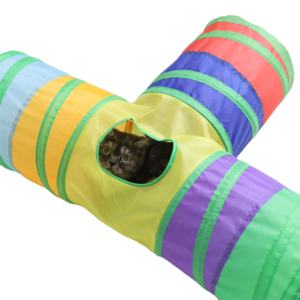 Vendo <span class=keywords><strong>Tunnel</strong></span> giocattolo per gatti per animali domestici piccolo <span class=keywords><strong>Tunnel</strong></span> per gatti pieghevole con sfera di peluche - Product Image 1