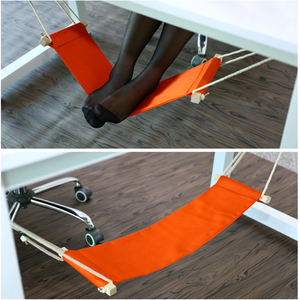 Portable <span class=keywords><strong>Pied</strong></span> Hamac Polyester Bureau Repos <span class=keywords><strong>Pied</strong></span> Mettre Réglable Repos Tables Pieds Balançoire Repose-pieds pour Bureau Maison Camping - Product Image 3