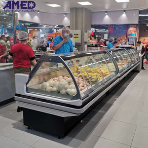 <span class=keywords><strong>Vitrina</strong></span> <span class=keywords><strong>horizontal</strong></span> para refrigerador, <span class=keywords><strong>vitrina</strong></span> de puerta de vidrio con carne fresca - Product Image 6