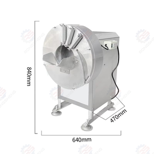 मुख्य मोटर घटक के साथ गोभी गाजर आलू जैसे फलों की सब्जियों के लिए इलेक्ट्रिक स्वचालित सब्जी हेलीकॉप्टर/डिसर मशीन - Product Image 2