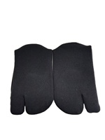 Chaussettes de sport de cyclisme DIBEIREN à deux doigts, confortables, imperméables, tricotées, respirantes, longueur mi-mollet, pour enfants et jeunes, printemps, noir