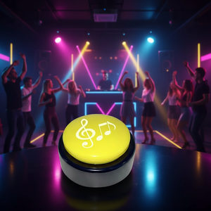 Bouton de fête lumineux à LED programmable avec lumière LED et <span class=keywords><strong>musique</strong></span> - Jouet de fête original - Product Image 2