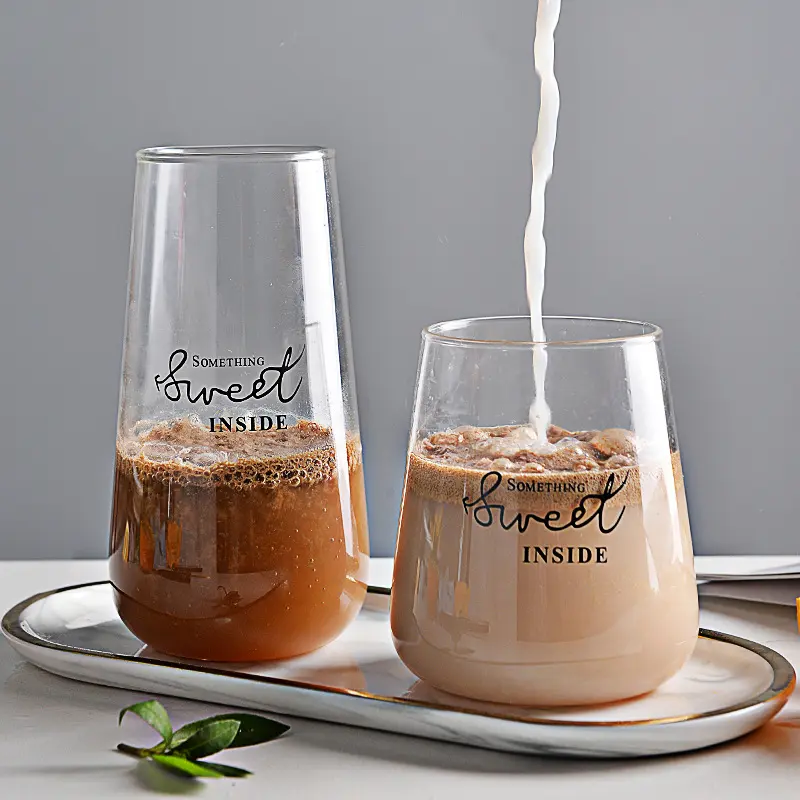 Glass Of Cup Coffee Breakfast Milk Drink Of Cup Juice Cup Creative Tea Set Water glass of mug