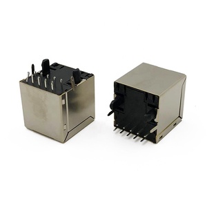 Dọc <span class=keywords><strong>RJ45</strong></span> từ Modular Jack cắm female1000 cơ sở-t Gigabit <span class=keywords><strong>Ethernet</strong></span> 8 lõi 180 độ ổ cắm chiều cao 17 mét - Product Image 2