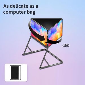 Écran triple 15,6'' FHD 1080P IPS FHD Type-C avec support intégré, haut-parleur intégré - Version sans pilote à installer - Product Image 4
