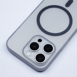 Funda para iPhone 16/15 Pro, transparente mate, ultrafina, con tacto de piel, magnética, de cobertura total y anticaídas. - Product Image 6