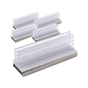 Custom POP <b>PVC</b> Label Holder Shelf Edge Magnetic Data Strip Price Tag Clip for Supermarket Display Rack - Product Image 1
