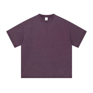 เสื้อยืดผู้ชายผ้าฝ้าย100% ถักแบบธรรมดาซักวินเทจเฮฟวี่เวท - Product Image 1